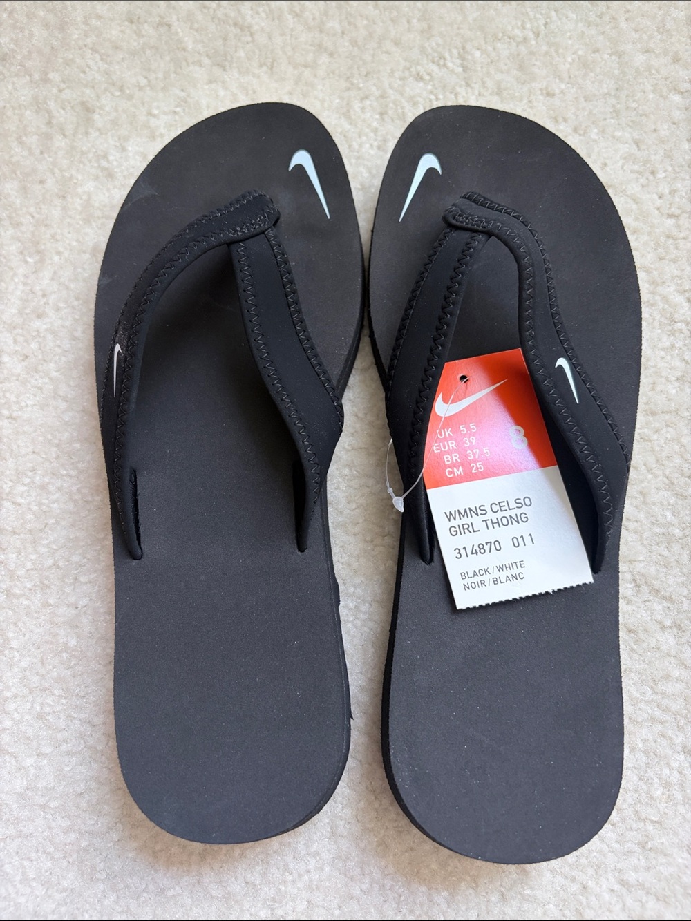 Ladies Nike Celso Girl Thong Flip-Flops - Picture 6 of 8